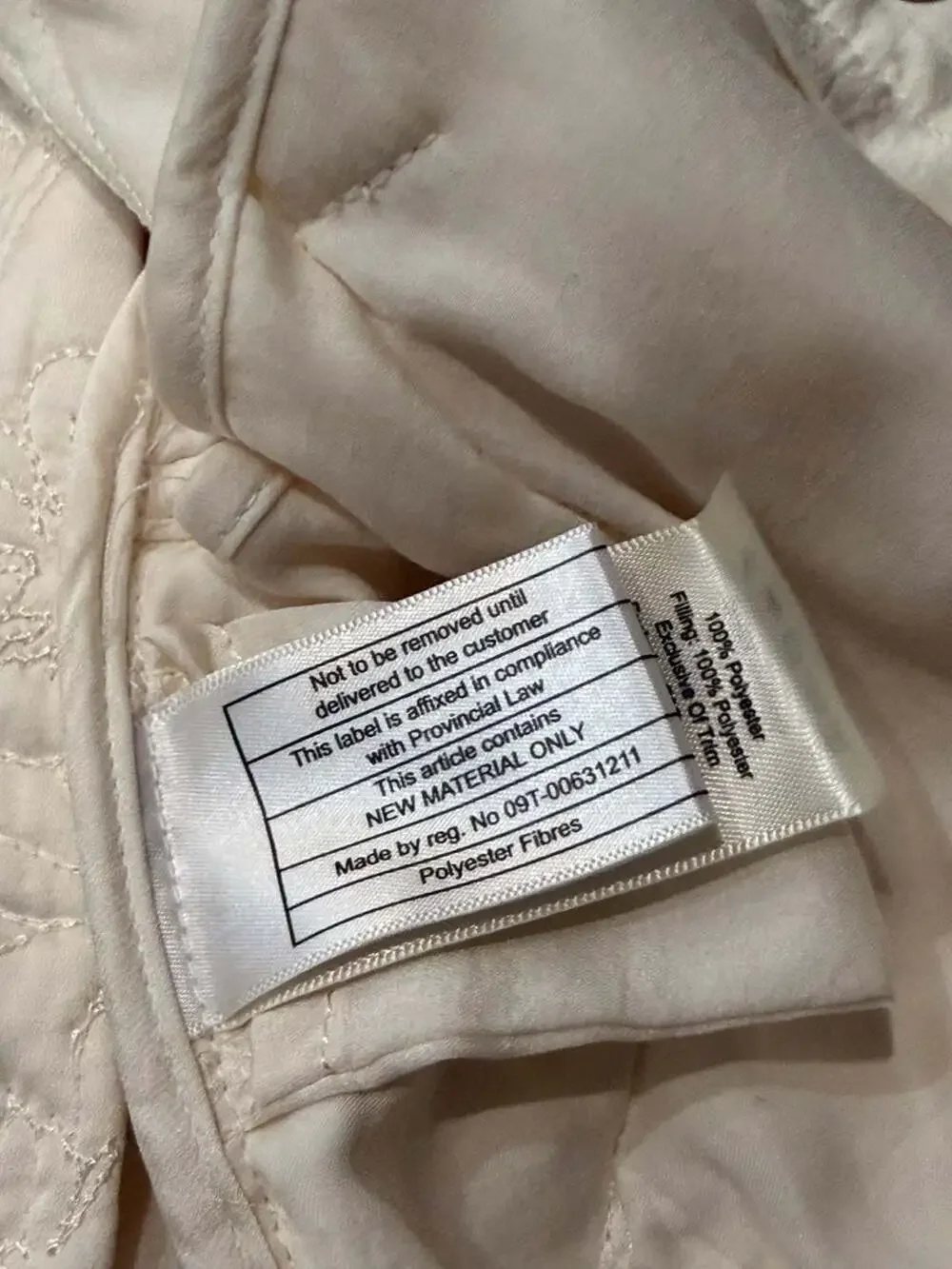 Little Moon Ivory Floral Embroidered Quilted Snap Bomber Jacket